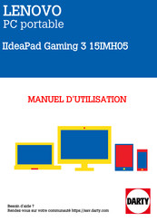 Lenovo IIdeaPad Gaming 3 15IMH05 Guide D'utilisation