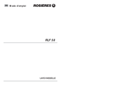 Rosieres RLF 58 Mode D'emploi