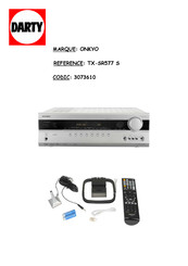 Onkyo TX-SR577 Manuel D'instructions