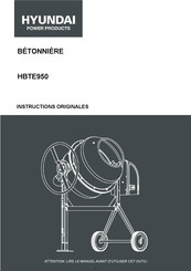 Hyundai power products HBTE950 Instructions Originales