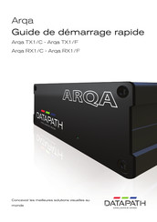 Datapath Arqa RX1/C Guide De Démarrage Rapide