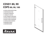 RAVAK Chrome COSD1 90 Instructions De Montage