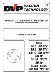 DVP SC.60 Manuel D'utilisation Et D'entretien