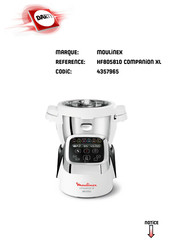 Moulinex HF805810 COMPANION XL Mode D'emploi