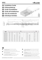 Accuride 3932 Guide D'installation