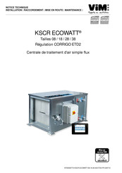 Vim KSCR ECOWATT 08 Notice Technique