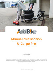 AddBike U-Cargo Pro Manuel D'utilisation