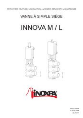 iNOXPA INNOVA M Instructions Relatives À L'installation, À La Mise En Service Et À La Maintenance