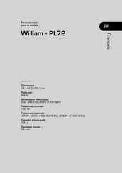 Lelit William PL72 Mode D'emploi