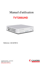 cahors TVT285UHD Manuel D'utilisation