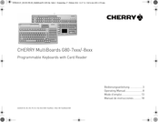 Cherry MultiBoards G80-7 Série Mode D'emploi
