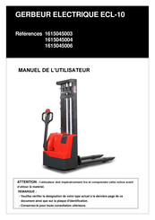 Noblelift 1615045006 Manuel De L'utilisateur