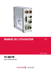 Pfeiffer Vacuum TC 400 PB Manuel De L'utilisateur