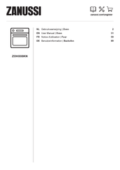 Zanussi ZOHXX8KN Notice D'utilisation