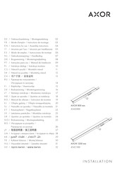 Hansgrohe AXOR 800 mm 45420 Serie Mode D'emploi / Instructions De Montage