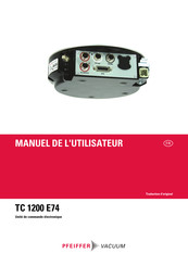 Pfeiffer Vacuum TC 1200 E74 Manuel De L'utilisateur