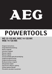 AEG WSC 14-125 MX Notice Originale