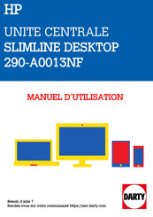 HP SLIMLINE 290-A0013NF Manuel De L'utilisateur