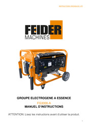 FEIDER Machines FG3000-A Manuel D'instructions