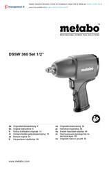 Metabo DSSW 360 Notice D'utilisation Originale