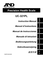 A&D Medical UC-321PL Manuel D'instructions