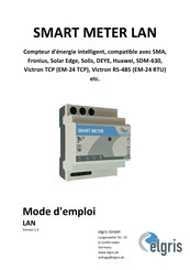 elgris SMART METER LAN Mode D'emploi