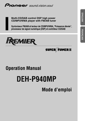 Pioneer SUPER TUNER III DEH-P940MP Mode D'emploi