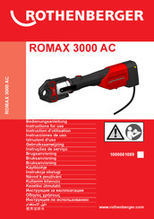 Rothenberger ROMAX 3000 AC Instructions D'utilisation