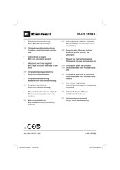 EINHELL TE-CS 18/89 Li Instructions D'origine