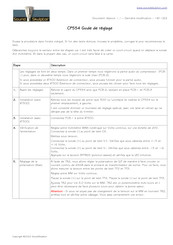Sound Skulptor CP554 Guide De Réglage