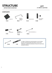 STRUCTUBE LOFT Instructions De Montage