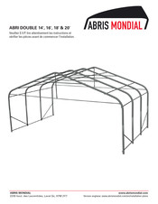 ABRIS MONDIAL ABRI DOUBLE 18 Mode D'emploi