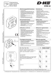 D+H VCD 204 Notice Originale