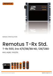 Akerstroms Remotus T-Rx 500 Manuel D'installation