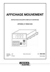 Lincoln Electric W000315436 Instruction De Securite D'emploi Et D'entretien