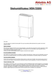 Aktobis AG WDH-725DG Mode D'emploi