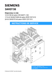 Siemens 3AH37 Instructions De Service