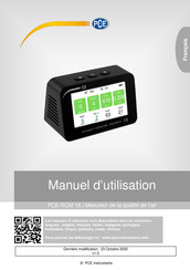 PCE Instruments PCE-RCM 16 Manuel D'utilisation