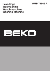 Beko WMB 71642 A Mode D'emploi