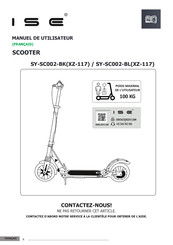 ISE SY-SC002-BK Manuel De L'utilisateur