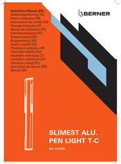 Berner Slimest Alu. Pen Light T-C Notice D'utilisation