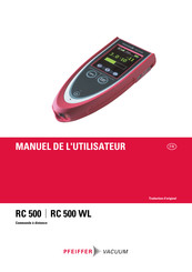 Pfeiffer Vacuum RC 500 Manuel De L'utilisateur