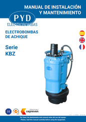 PYD Electrobombas KBZ Serie Manuel D'installation Et D'entretien