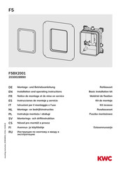 KWC F5BX2001 Notice De Montage Et De Mise En Service