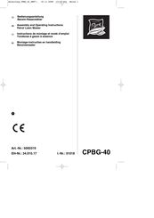 Central Park CPBG-40 Instructions De Montage Et Mode D'emploi