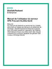 HPE ProLiant XL230a Gen9 Manuel De L'utilisateur