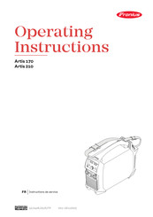 Fronius Artis 210 Instructions De Service