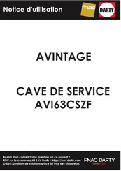 Avintage AVI63CSZF Notice D'utilisation