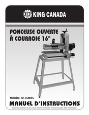 King Canada KC-1632DS Manuel D'instructions