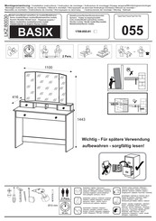 trendteam BASIX 1709-055-01 055 Instructions De Montage